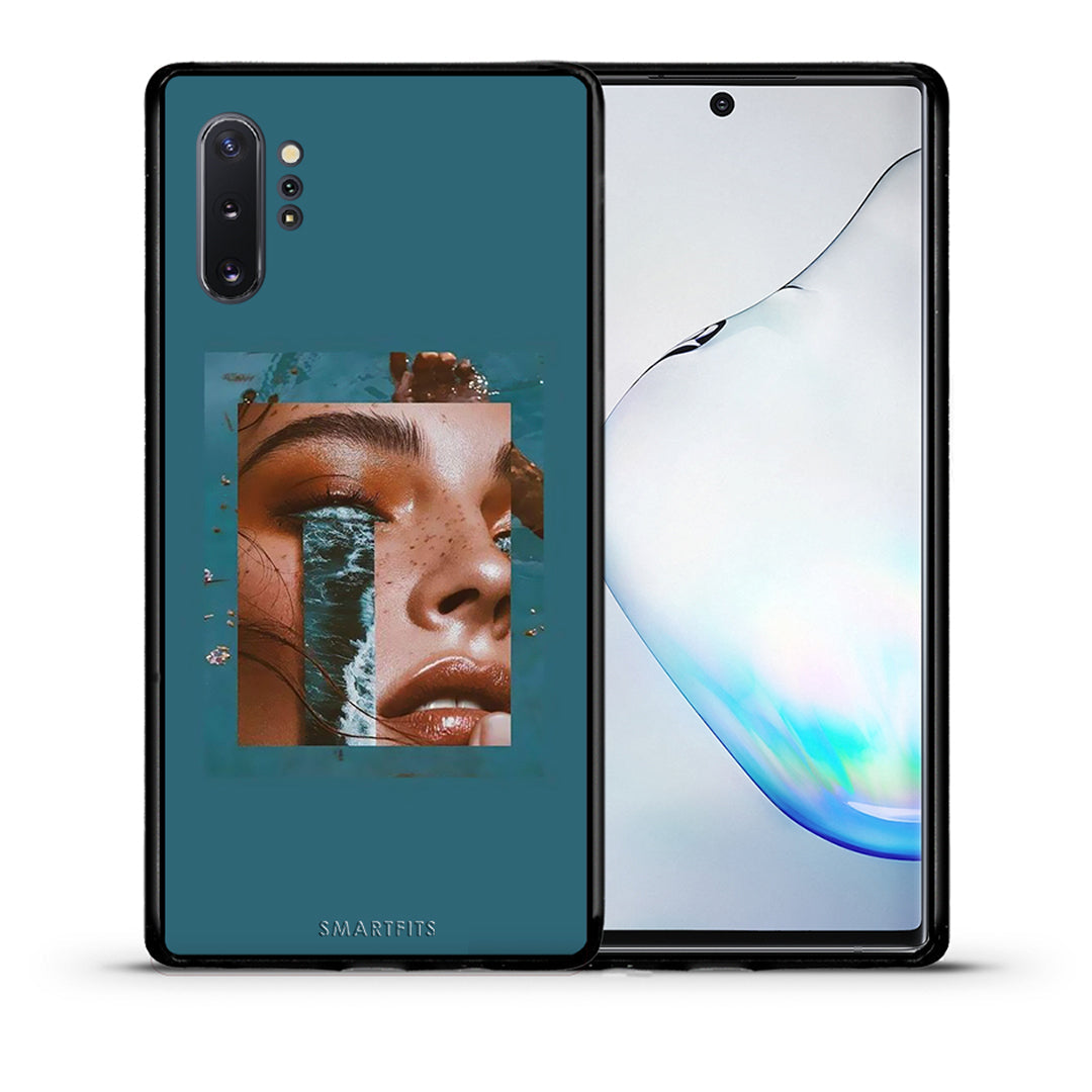 Θήκη Samsung Note 10+ Cry An Ocean από τη Smartfits με σχέδιο στο πίσω μέρος και μαύρο περίβλημα | Samsung Note 10+ Cry An Ocean case with colorful back and black bezels
