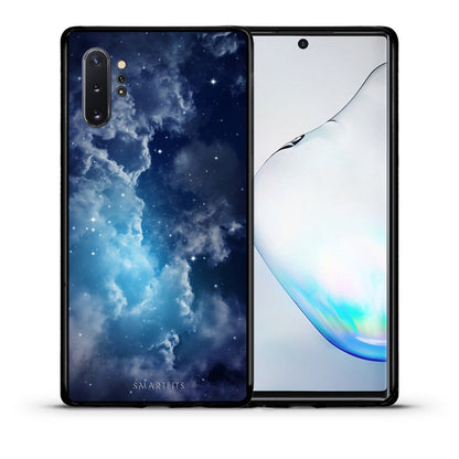 Θήκη Samsung Note 10+ Blue Sky Galaxy από τη Smartfits με σχέδιο στο πίσω μέρος και μαύρο περίβλημα | Samsung Note 10+ Blue Sky Galaxy case with colorful back and black bezels
