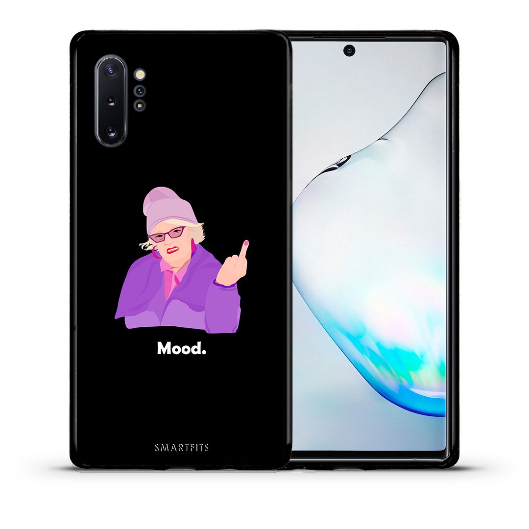 Θήκη Samsung Note 10+ Grandma Mood Black από τη Smartfits με σχέδιο στο πίσω μέρος και μαύρο περίβλημα | Samsung Note 10+ Grandma Mood Black case with colorful back and black bezels