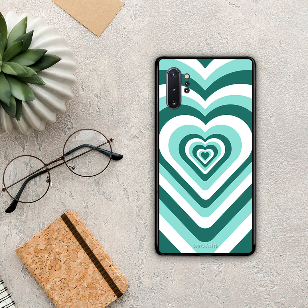 Green Hearts - Samsung Galaxy Note 10+ θήκη