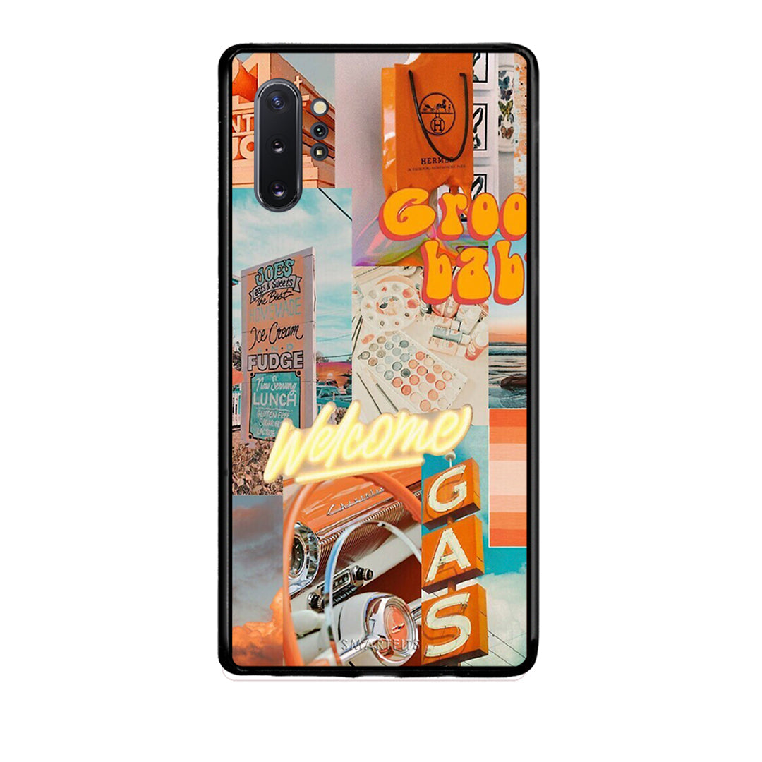 Samsung Note 10+ Groovy Babe Θήκη Αγίου Βαλεντίνου από τη Smartfits με σχέδιο στο πίσω μέρος και μαύρο περίβλημα | Smartphone case with colorful back and black bezels by Smartfits