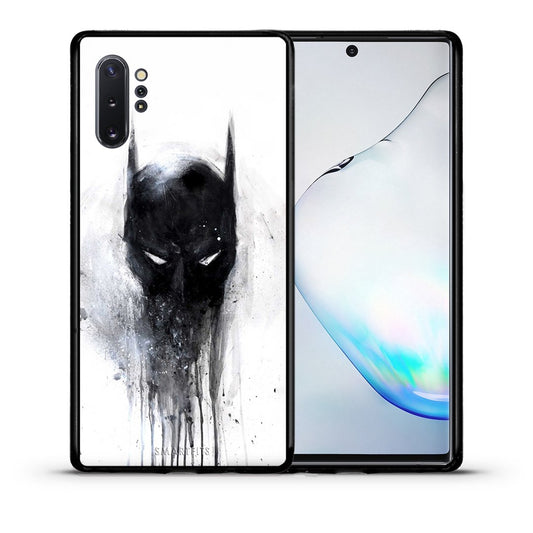Θήκη Samsung Note 10+ Paint Bat Hero από τη Smartfits με σχέδιο στο πίσω μέρος και μαύρο περίβλημα | Samsung Note 10+ Paint Bat Hero case with colorful back and black bezels