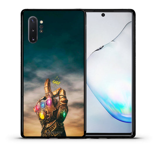 Θήκη Samsung Note 10+ Infinity Snap από τη Smartfits με σχέδιο στο πίσω μέρος και μαύρο περίβλημα | Samsung Note 10+ Infinity Snap case with colorful back and black bezels