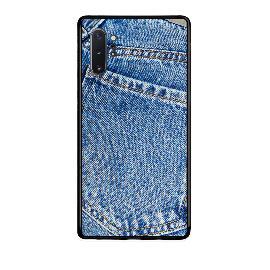 Samsung Note 10+ Jeans Pocket θήκη από τη Smartfits με σχέδιο στο πίσω μέρος και μαύρο περίβλημα | Smartphone case with colorful back and black bezels by Smartfits