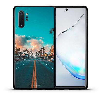 Θήκη Samsung Note 10+ City Landscape από τη Smartfits με σχέδιο στο πίσω μέρος και μαύρο περίβλημα | Samsung Note 10+ City Landscape case with colorful back and black bezels