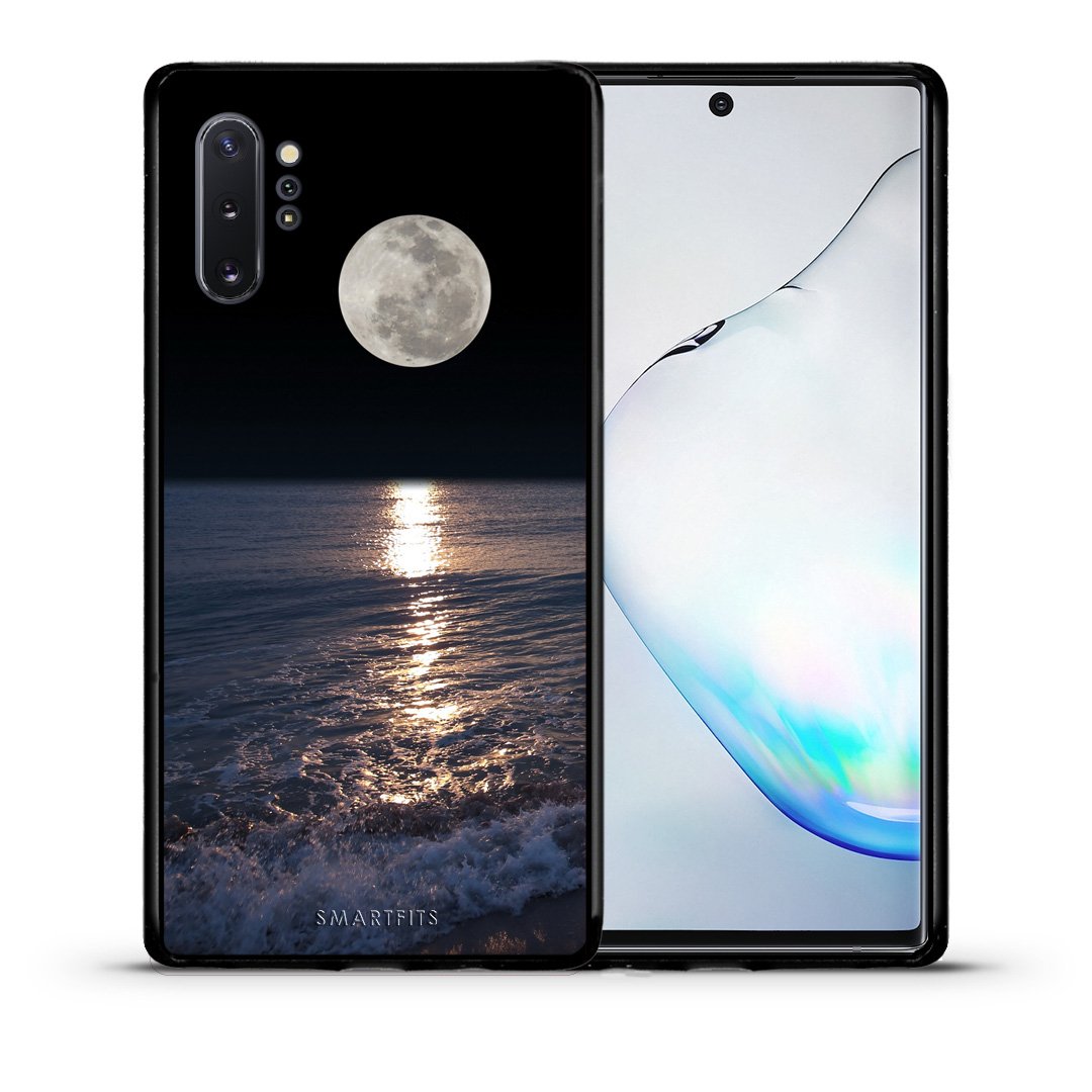Θήκη Samsung Note 10+ Moon Landscape από τη Smartfits με σχέδιο στο πίσω μέρος και μαύρο περίβλημα | Samsung Note 10+ Moon Landscape case with colorful back and black bezels