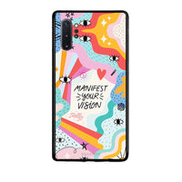 Thumbnail for Samsung Note 10+ Manifest Your Vision θήκη από τη Smartfits με σχέδιο στο πίσω μέρος και μαύρο περίβλημα | Smartphone case with colorful back and black bezels by Smartfits