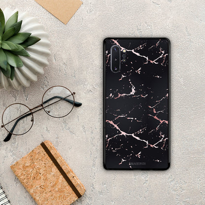 Marble Black Rosegold - Samsung Galaxy Note 10+ θήκη