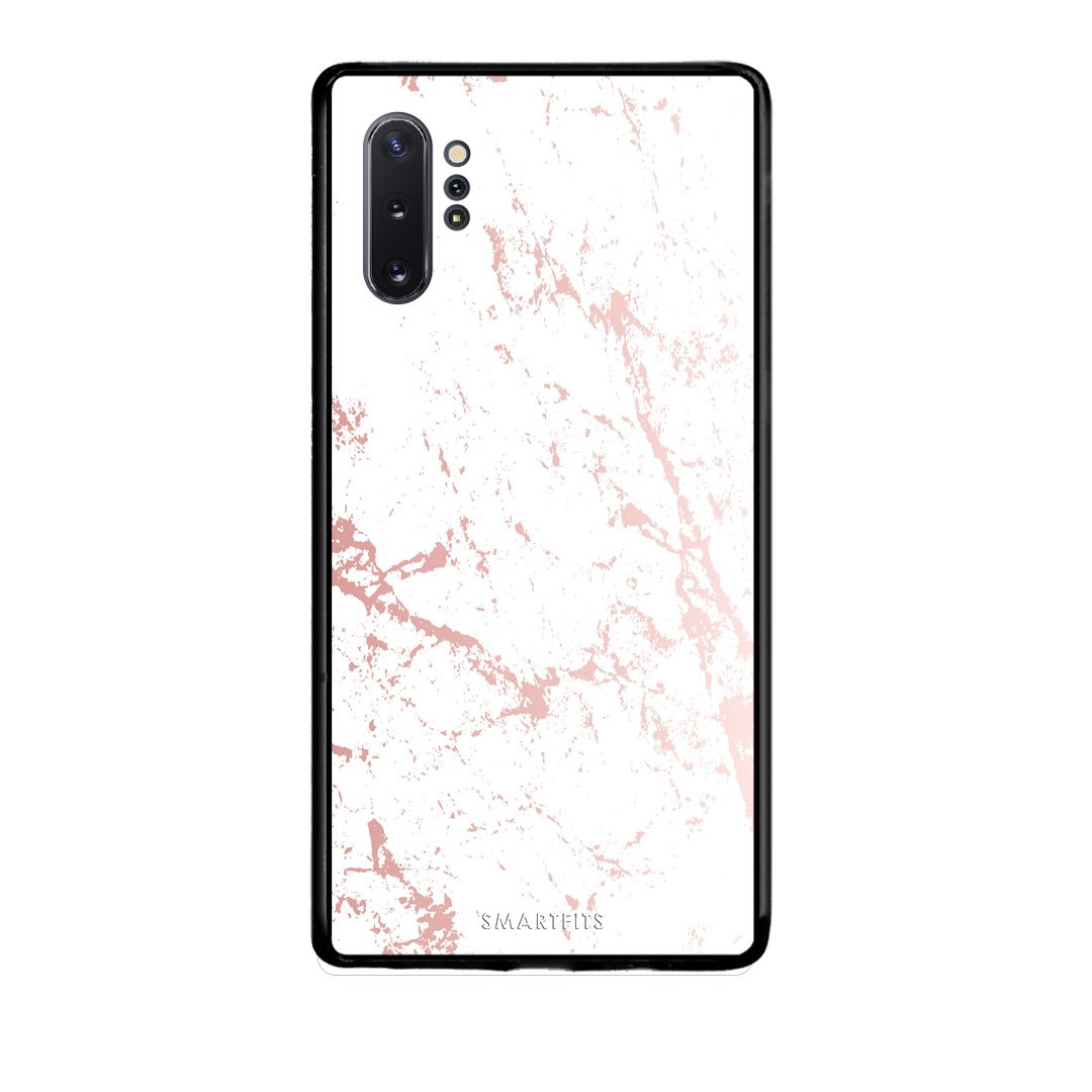 116 - Samsung Note 10+ Pink Splash Marble case, cover, bumper