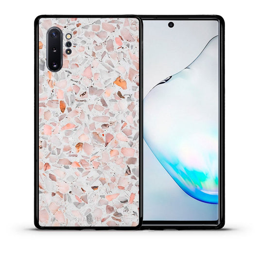 Θήκη Samsung Note 10+ Marble Terrazzo από τη Smartfits με σχέδιο στο πίσω μέρος και μαύρο περίβλημα | Samsung Note 10+ Marble Terrazzo case with colorful back and black bezels