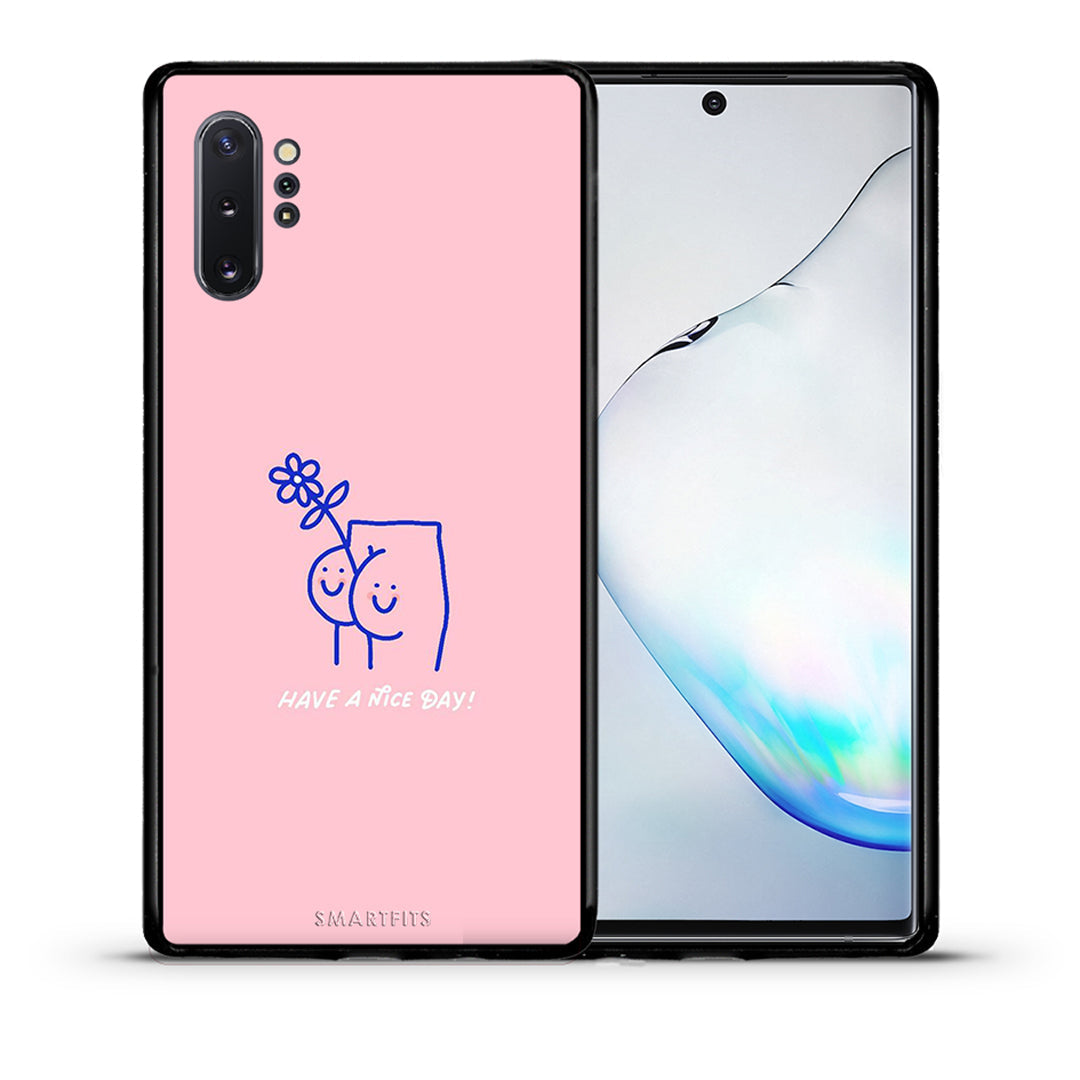 Θήκη Samsung Note 10+ Nice Day από τη Smartfits με σχέδιο στο πίσω μέρος και μαύρο περίβλημα | Samsung Note 10+ Nice Day case with colorful back and black bezels