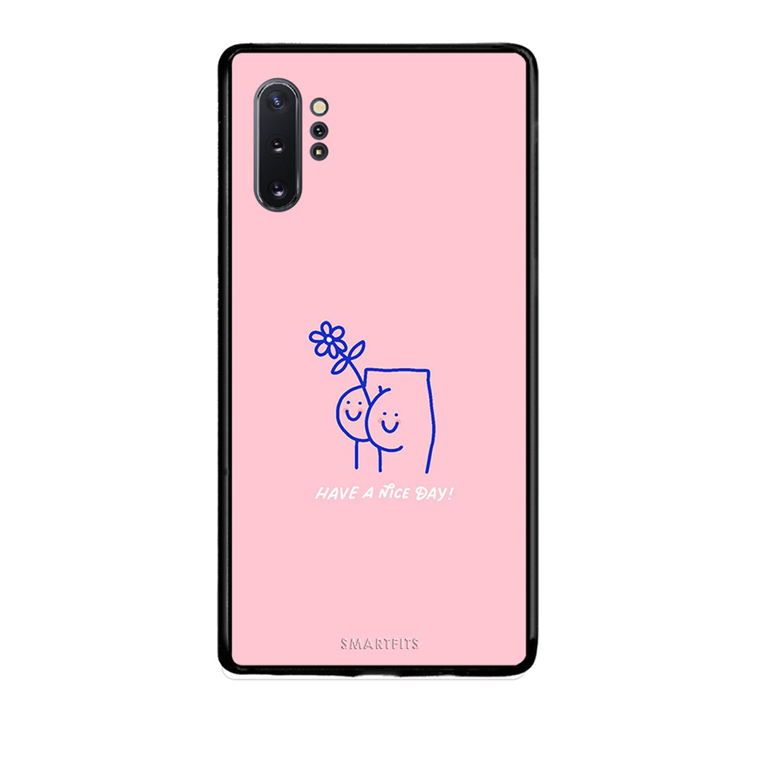 Samsung Note 10+ Nice Day θήκη από τη Smartfits με σχέδιο στο πίσω μέρος και μαύρο περίβλημα | Smartphone case with colorful back and black bezels by Smartfits