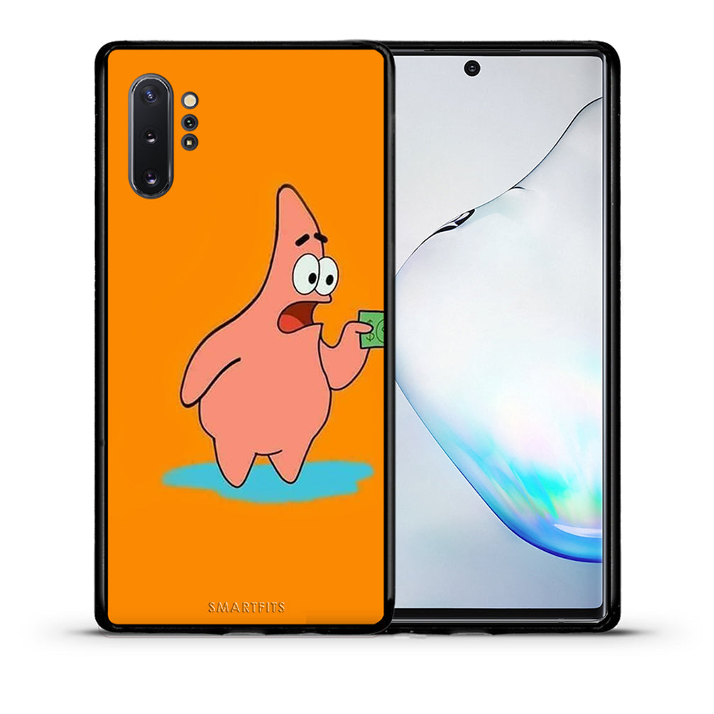 Θήκη Αγίου Βαλεντίνου Samsung Note 10+ No Money 1 από τη Smartfits με σχέδιο στο πίσω μέρος και μαύρο περίβλημα | Samsung Note 10+ No Money 1 case with colorful back and black bezels