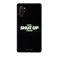 Thumbnail for Samsung Note 10+ OMG ShutUp θήκη από τη Smartfits με σχέδιο στο πίσω μέρος και μαύρο περίβλημα | Smartphone case with colorful back and black bezels by Smartfits