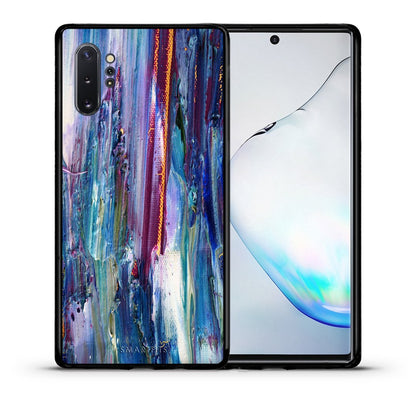 Θήκη Samsung Note 10+ Winter Paint από τη Smartfits με σχέδιο στο πίσω μέρος και μαύρο περίβλημα | Samsung Note 10+ Winter Paint case with colorful back and black bezels