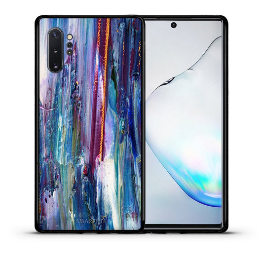 Θήκη Samsung Note 10+ Winter Paint από τη Smartfits με σχέδιο στο πίσω μέρος και μαύρο περίβλημα | Samsung Note 10+ Winter Paint case with colorful back and black bezels