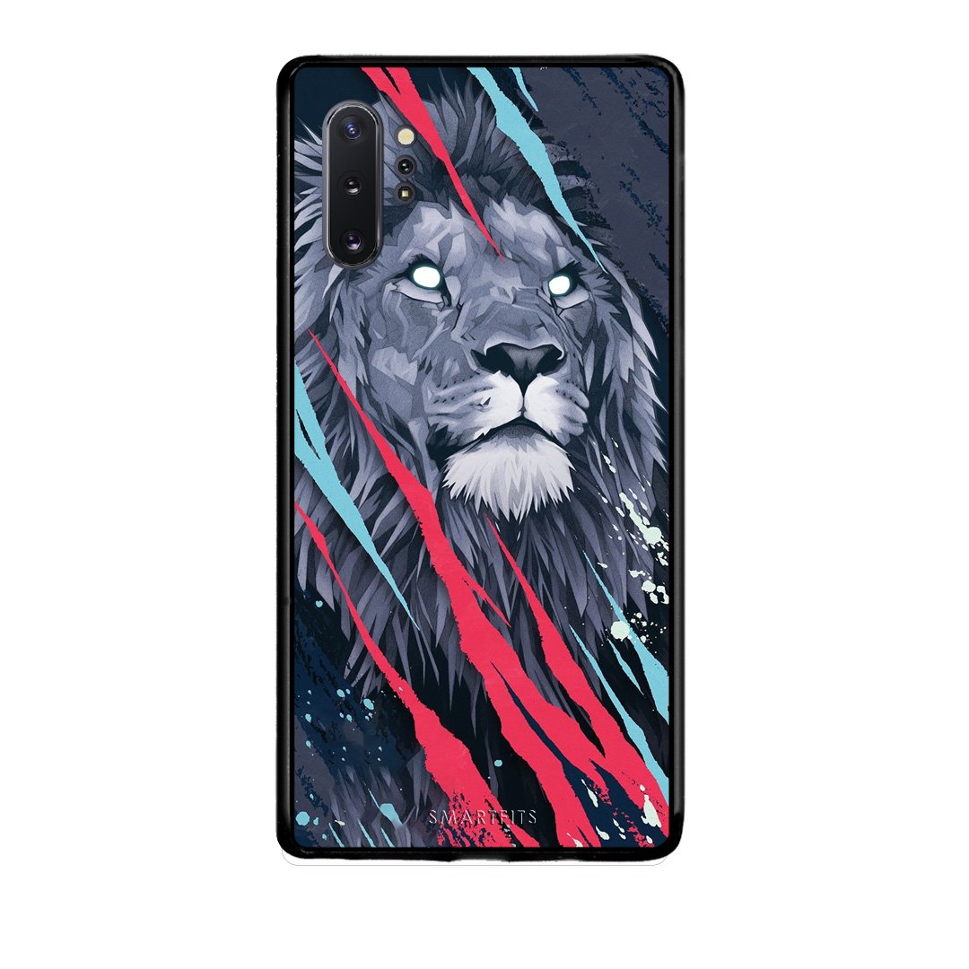 4 - Samsung Note 10+ Lion Designer PopArt case, cover, bumper