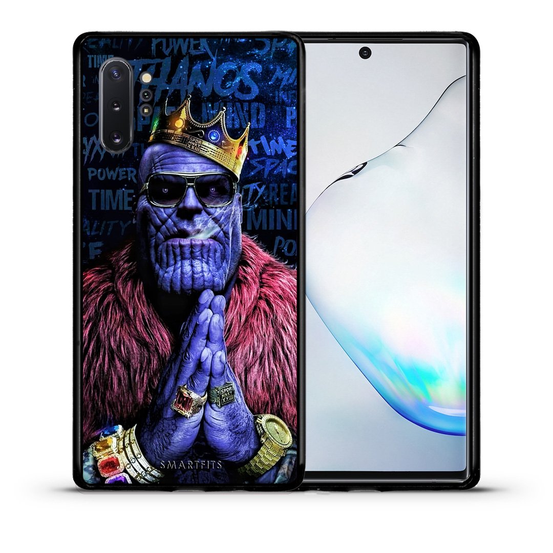 Θήκη Samsung Note 10+ Thanos PopArt από τη Smartfits με σχέδιο στο πίσω μέρος και μαύρο περίβλημα | Samsung Note 10+ Thanos PopArt case with colorful back and black bezels