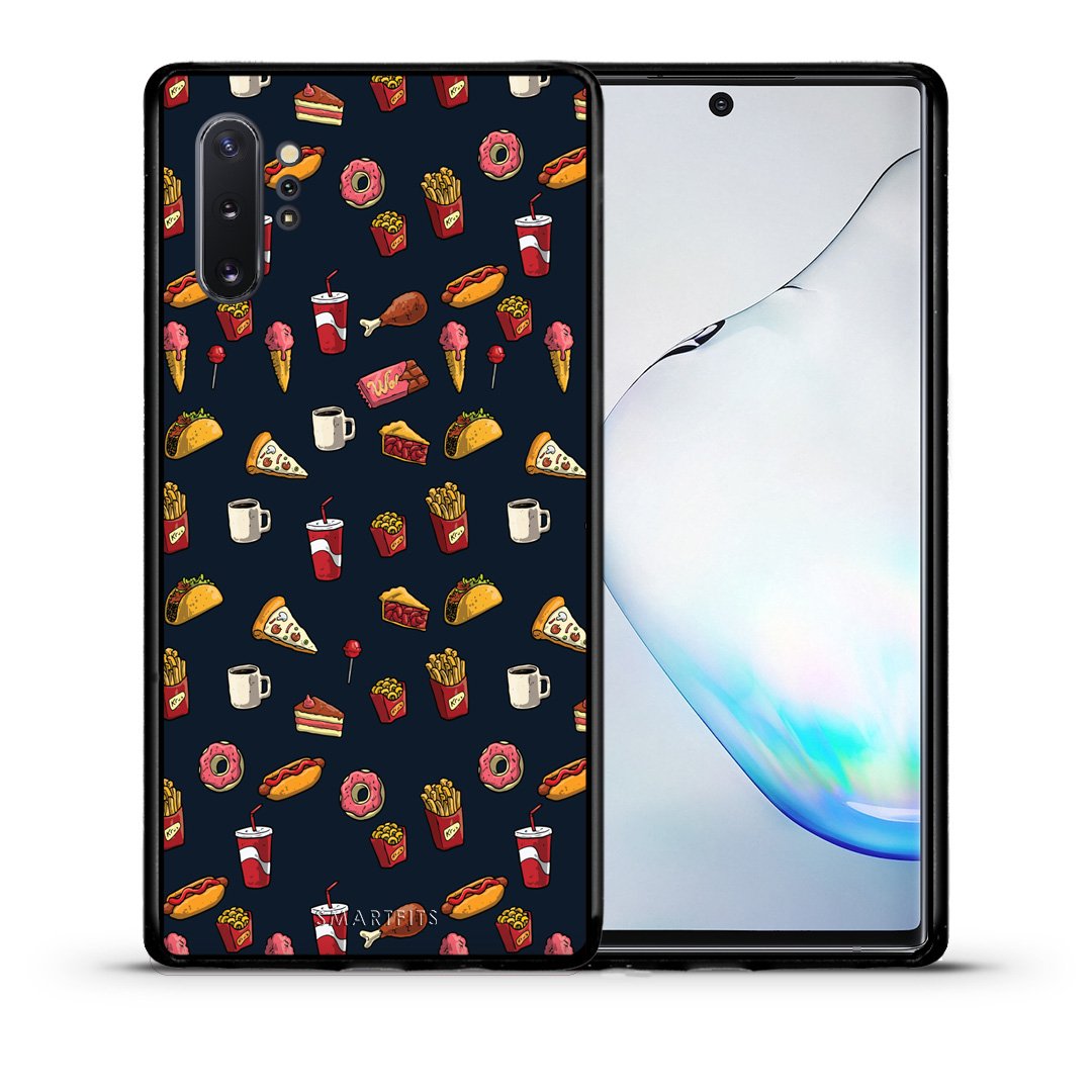 Θήκη Samsung Note 10+ Hungry Random από τη Smartfits με σχέδιο στο πίσω μέρος και μαύρο περίβλημα | Samsung Note 10+ Hungry Random case with colorful back and black bezels