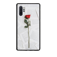 Thumbnail for Samsung Note 10+ Red Rose θήκη από τη Smartfits με σχέδιο στο πίσω μέρος και μαύρο περίβλημα | Smartphone case with colorful back and black bezels by Smartfits
