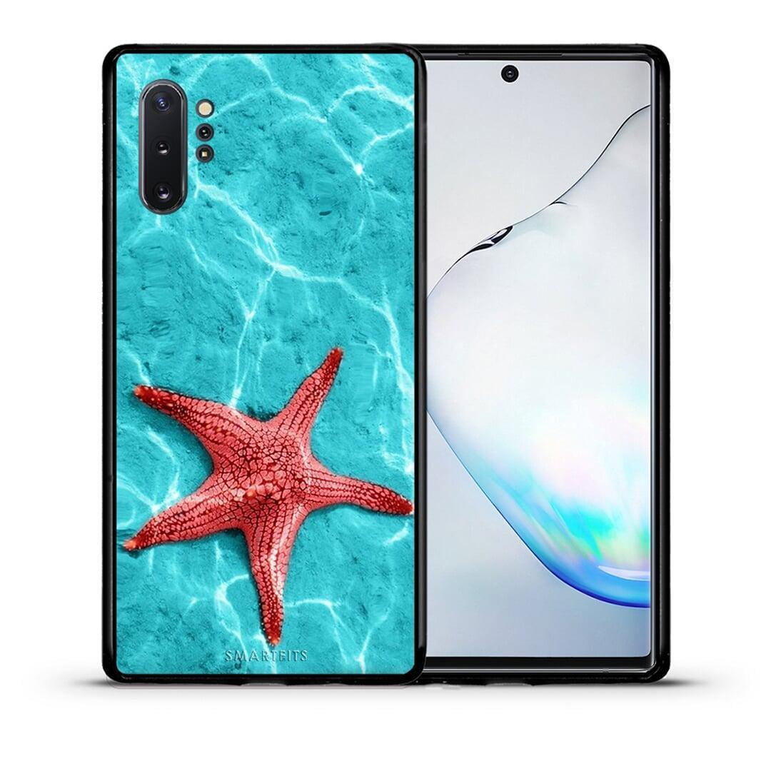 Θήκη Samsung Note 10+ Red Starfish από τη Smartfits με σχέδιο στο πίσω μέρος και μαύρο περίβλημα | Samsung Note 10+ Red Starfish case with colorful back and black bezels