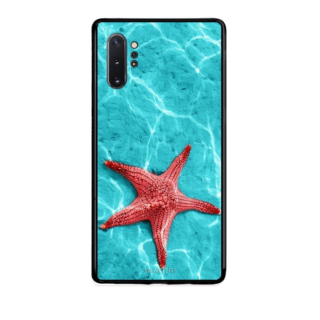 Samsung Note 10+ Red Starfish Θήκη από τη Smartfits με σχέδιο στο πίσω μέρος και μαύρο περίβλημα | Smartphone case with colorful back and black bezels by Smartfits