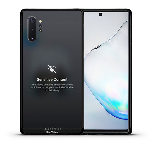 Θήκη Samsung Note 10+ Sensitive Content από τη Smartfits με σχέδιο στο πίσω μέρος και μαύρο περίβλημα | Samsung Note 10+ Sensitive Content case with colorful back and black bezels