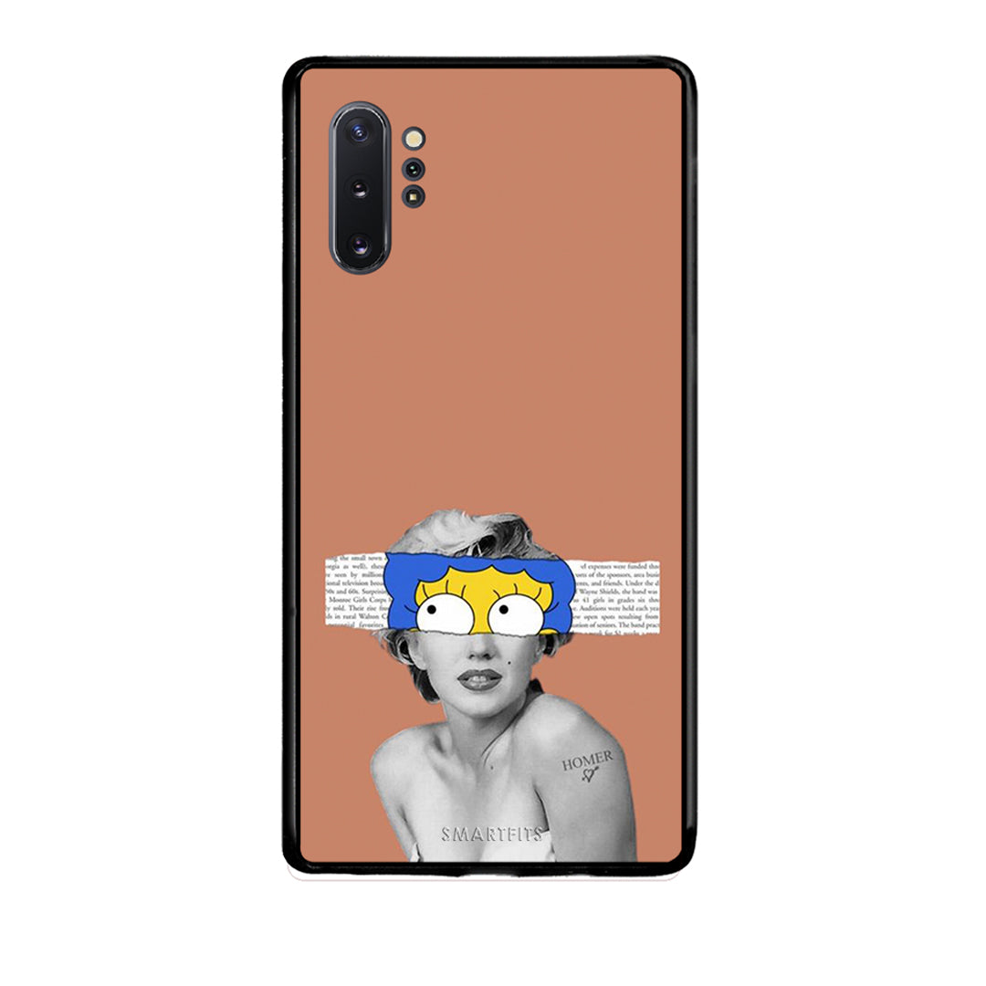 Samsung Note 10+ Sim Merilyn θήκη από τη Smartfits με σχέδιο στο πίσω μέρος και μαύρο περίβλημα | Smartphone case with colorful back and black bezels by Smartfits