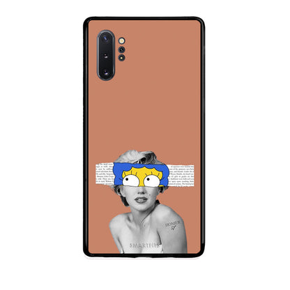 Samsung Note 10+ Sim Merilyn θήκη από τη Smartfits με σχέδιο στο πίσω μέρος και μαύρο περίβλημα | Smartphone case with colorful back and black bezels by Smartfits