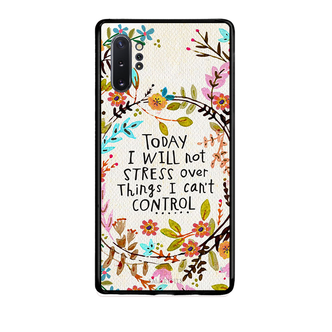 Samsung Note 10+ Stress Over θήκη από τη Smartfits με σχέδιο στο πίσω μέρος και μαύρο περίβλημα | Smartphone case with colorful back and black bezels by Smartfits