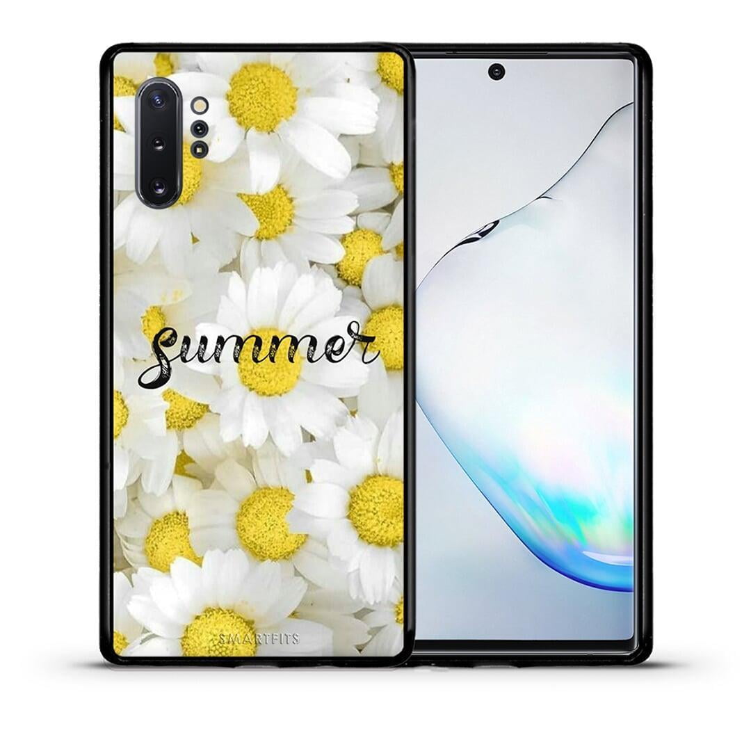 Θήκη Samsung Note 10+ Summer Daisies από τη Smartfits με σχέδιο στο πίσω μέρος και μαύρο περίβλημα | Samsung Note 10+ Summer Daisies case with colorful back and black bezels