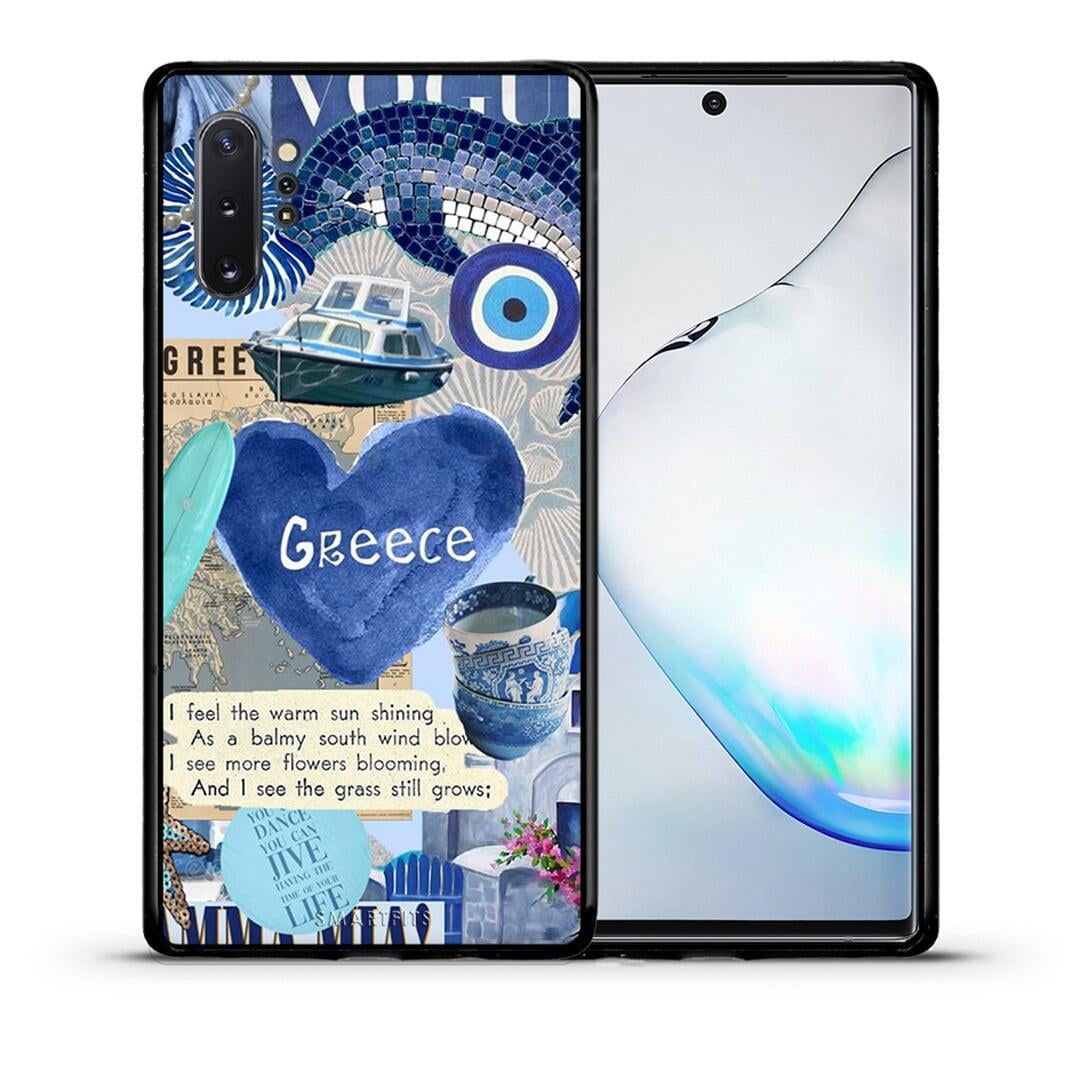 Θήκη Samsung Note 10+ Summer In Greece από τη Smartfits με σχέδιο στο πίσω μέρος και μαύρο περίβλημα | Samsung Note 10+ Summer In Greece case with colorful back and black bezels