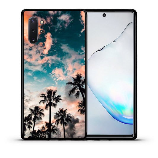 Θήκη Samsung Note 10+ Sky Summer από τη Smartfits με σχέδιο στο πίσω μέρος και μαύρο περίβλημα | Samsung Note 10+ Sky Summer case with colorful back and black bezels