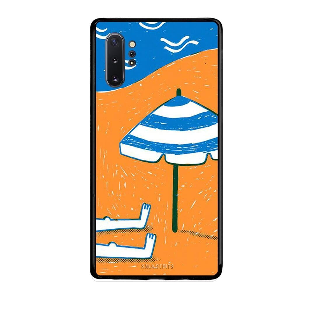 Samsung Note 10+ Summering Θήκη από τη Smartfits με σχέδιο στο πίσω μέρος και μαύρο περίβλημα | Smartphone case with colorful back and black bezels by Smartfits