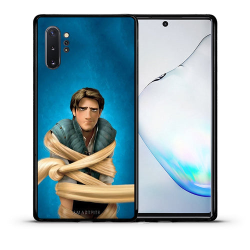 Θήκη Αγίου Βαλεντίνου Samsung Note 10+ Tangled 1 από τη Smartfits με σχέδιο στο πίσω μέρος και μαύρο περίβλημα | Samsung Note 10+ Tangled 1 case with colorful back and black bezels
