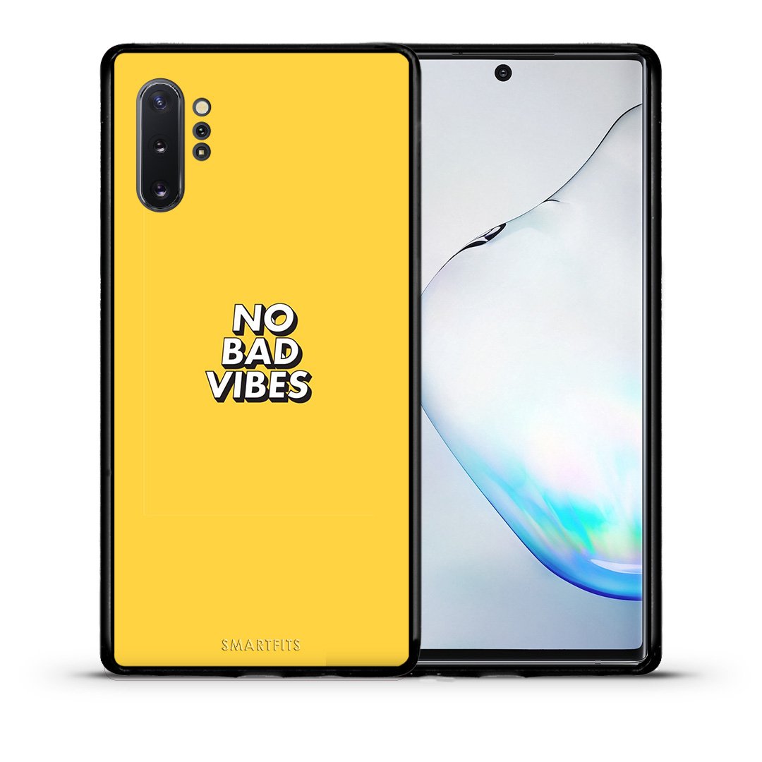 Θήκη Samsung Note 10+ Vibes Text από τη Smartfits με σχέδιο στο πίσω μέρος και μαύρο περίβλημα | Samsung Note 10+ Vibes Text case with colorful back and black bezels