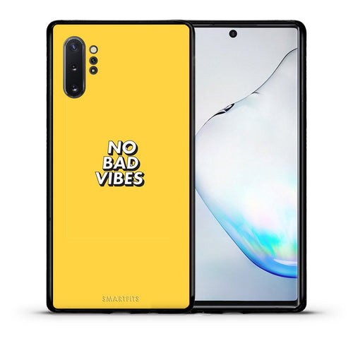 Θήκη Samsung Note 10+ Vibes Text από τη Smartfits με σχέδιο στο πίσω μέρος και μαύρο περίβλημα | Samsung Note 10+ Vibes Text case with colorful back and black bezels
