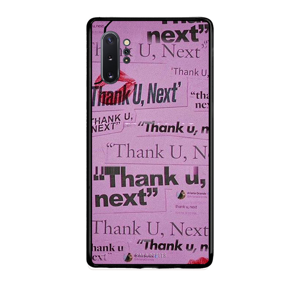 Samsung Note 10+ Thank You Next Θήκη Αγίου Βαλεντίνου από τη Smartfits με σχέδιο στο πίσω μέρος και μαύρο περίβλημα | Smartphone case with colorful back and black bezels by Smartfits