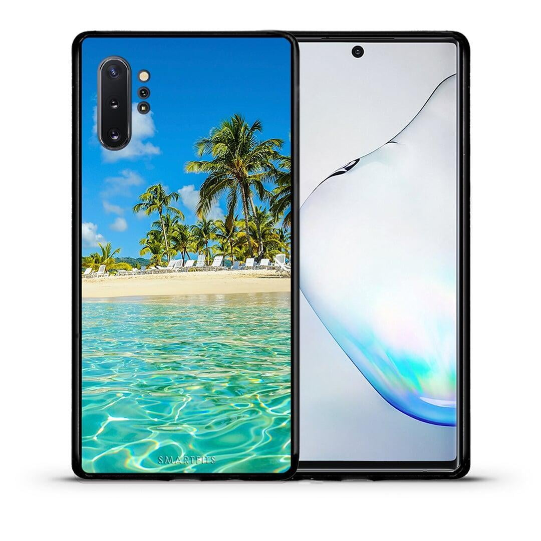 Θήκη Samsung Note 10+ Tropical Vibes από τη Smartfits με σχέδιο στο πίσω μέρος και μαύρο περίβλημα | Samsung Note 10+ Tropical Vibes case with colorful back and black bezels