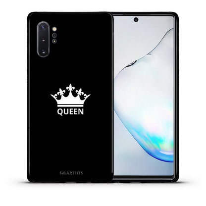 Θήκη Samsung Note 10+ Queen Valentine από τη Smartfits με σχέδιο στο πίσω μέρος και μαύρο περίβλημα | Samsung Note 10+ Queen Valentine case with colorful back and black bezels