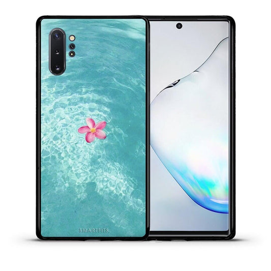 Θήκη Samsung Note 10+ Water Flower από τη Smartfits με σχέδιο στο πίσω μέρος και μαύρο περίβλημα | Samsung Note 10+ Water Flower case with colorful back and black bezels