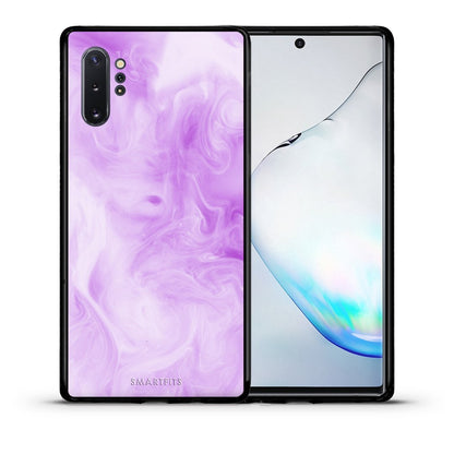 Θήκη Samsung Note 10+ Lavender Watercolor από τη Smartfits με σχέδιο στο πίσω μέρος και μαύρο περίβλημα | Samsung Note 10+ Lavender Watercolor case with colorful back and black bezels
