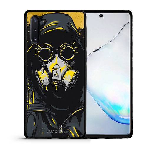 Θήκη Samsung Note 10 Mask PopArt από τη Smartfits με σχέδιο στο πίσω μέρος και μαύρο περίβλημα | Samsung Note 10 Mask PopArt case with colorful back and black bezels