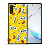 Thumbnail for Θήκη Samsung Note 10 Sponge PopArt από τη Smartfits με σχέδιο στο πίσω μέρος και μαύρο περίβλημα | Samsung Note 10 Sponge PopArt case with colorful back and black bezels