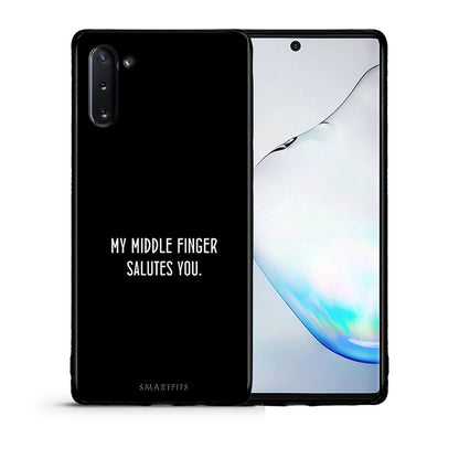 Θήκη Samsung Note 10 Salute από τη Smartfits με σχέδιο στο πίσω μέρος και μαύρο περίβλημα | Samsung Note 10 Salute case with colorful back and black bezels