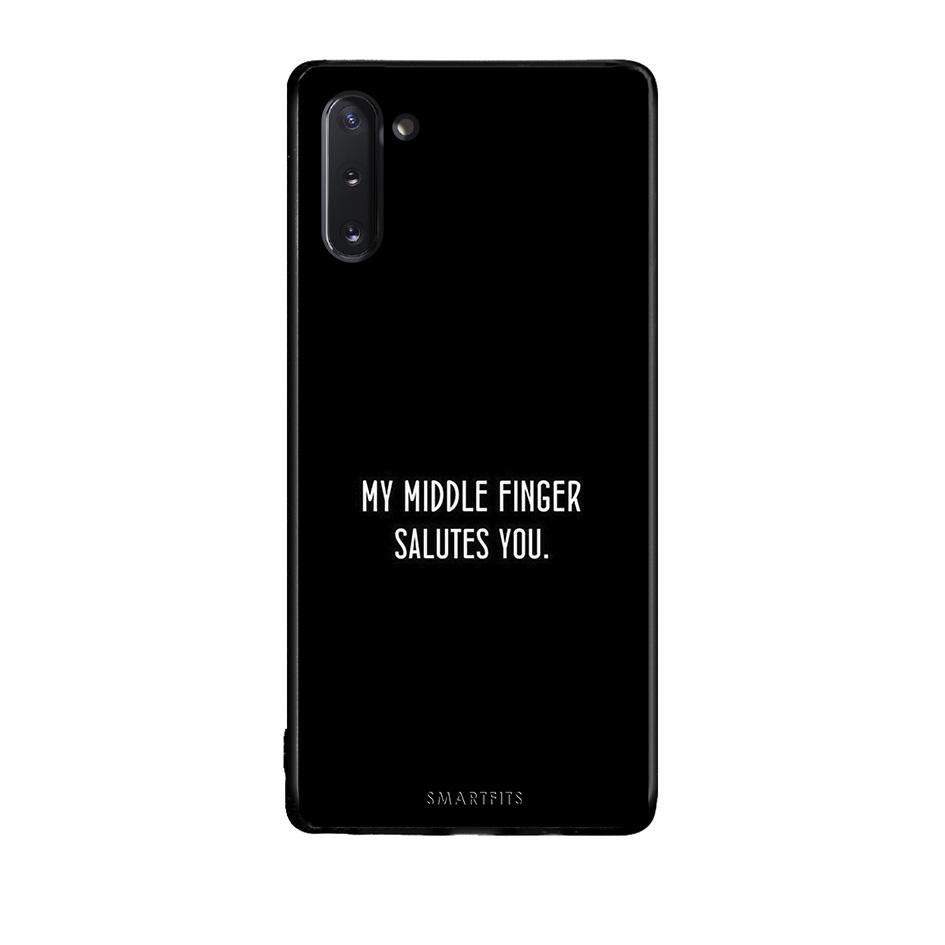 Samsung Note 10 Salute θήκη από τη Smartfits με σχέδιο στο πίσω μέρος και μαύρο περίβλημα | Smartphone case with colorful back and black bezels by Smartfits