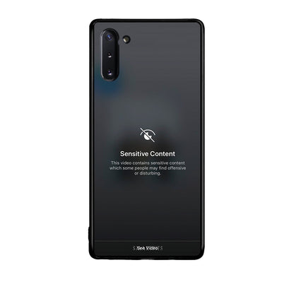 Samsung Note 10 Sensitive Content θήκη από τη Smartfits με σχέδιο στο πίσω μέρος και μαύρο περίβλημα | Smartphone case with colorful back and black bezels by Smartfits