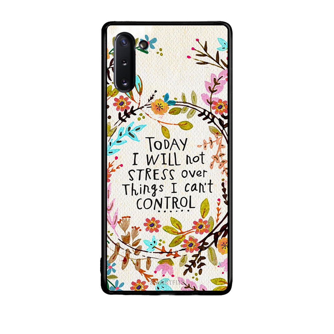 Samsung Note 10 Stress Over θήκη από τη Smartfits με σχέδιο στο πίσω μέρος και μαύρο περίβλημα | Smartphone case with colorful back and black bezels by Smartfits