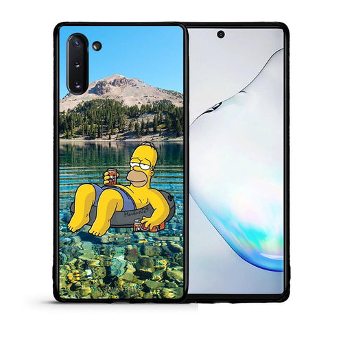 Θήκη Samsung Note 10 Summer Happiness από τη Smartfits με σχέδιο στο πίσω μέρος και μαύρο περίβλημα | Samsung Note 10 Summer Happiness case with colorful back and black bezels