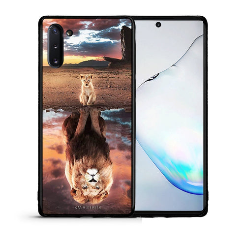 Θήκη Αγίου Βαλεντίνου Samsung Note 10 Sunset Dreams από τη Smartfits με σχέδιο στο πίσω μέρος και μαύρο περίβλημα | Samsung Note 10 Sunset Dreams case with colorful back and black bezels